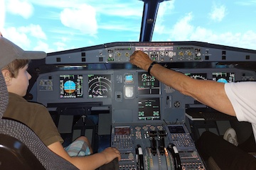 Flugsimulator A320: Kinder-Schnupperfliegen