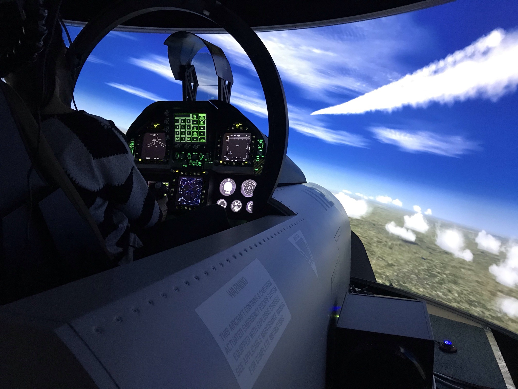 Kampfjet F/A-18 Flugsimulator Leipzig